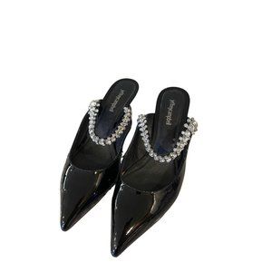 Jeffrey Campbell Diamond Swarovski Crystals Slip On High Heels 8